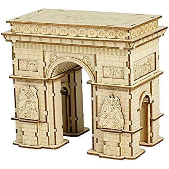 ROKR 3D WOODEN PUZZLES FOR ADULTS, BUILDING MODEL KITS GIFT FOR ADULTS & TEENS - ARC DE TRIOMPHE (118 PCS) - Image 1